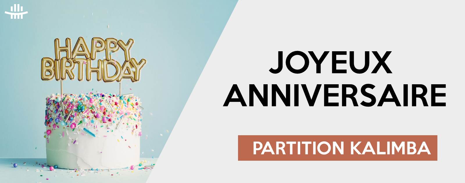 partition joyeux anniversaire pour kalimba 17 lames Image