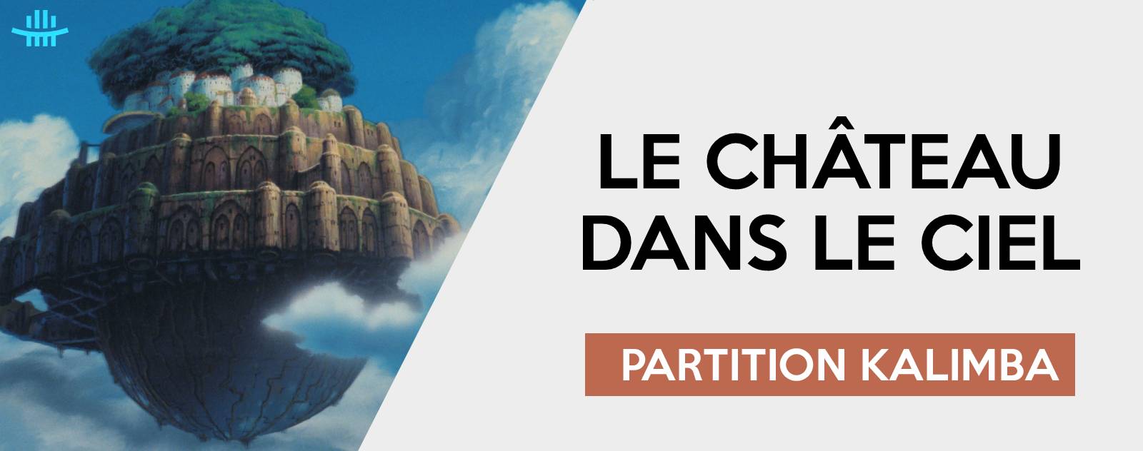 partition  le chateau dans le ciel pour kalimba 17 lames