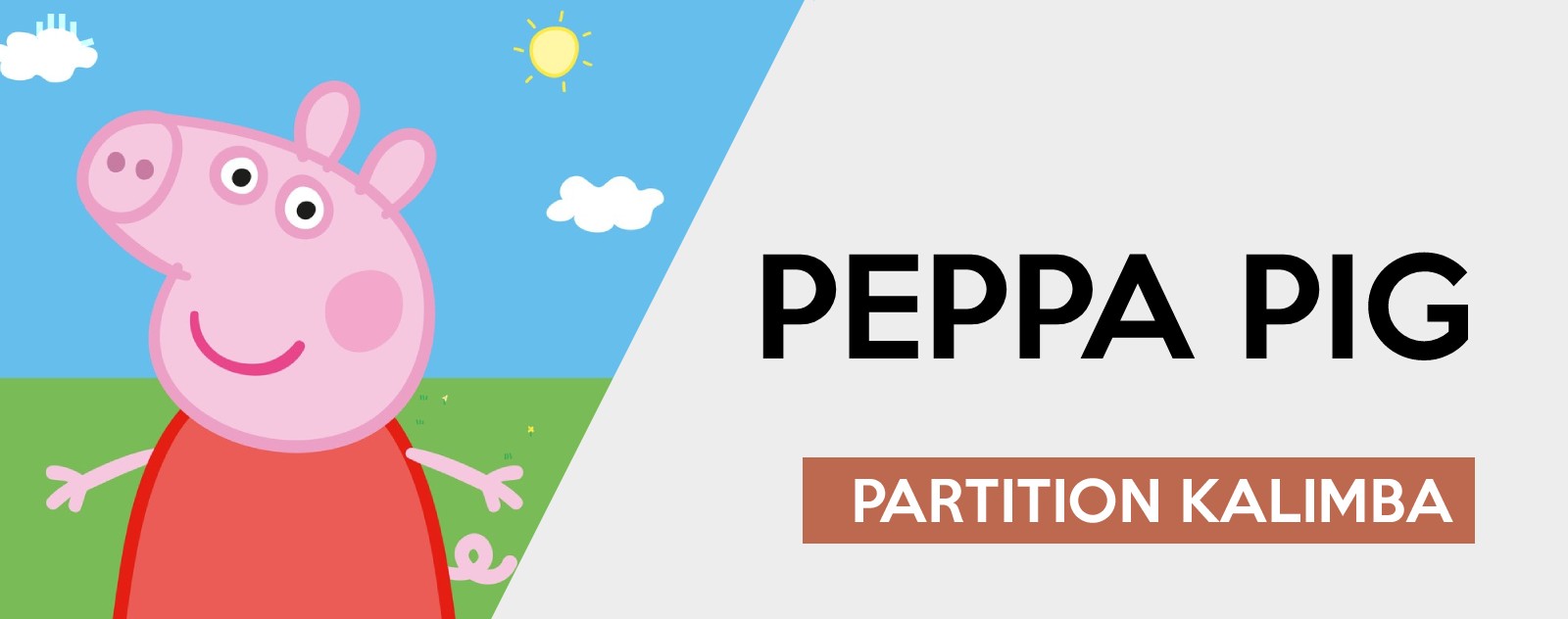 kalimba 17 lames partition peppa pig