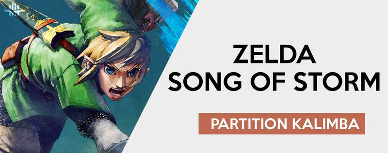 Zelda - Song Of Storms | Partition Kalimba